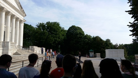On Day 3 of the DC Trip, Students Visit the Tomb of the Unknown Soldier